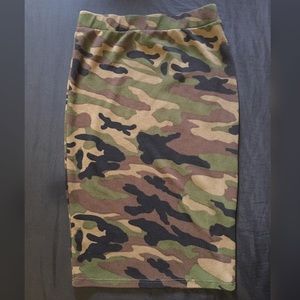 Camouflage Pencil Skirt